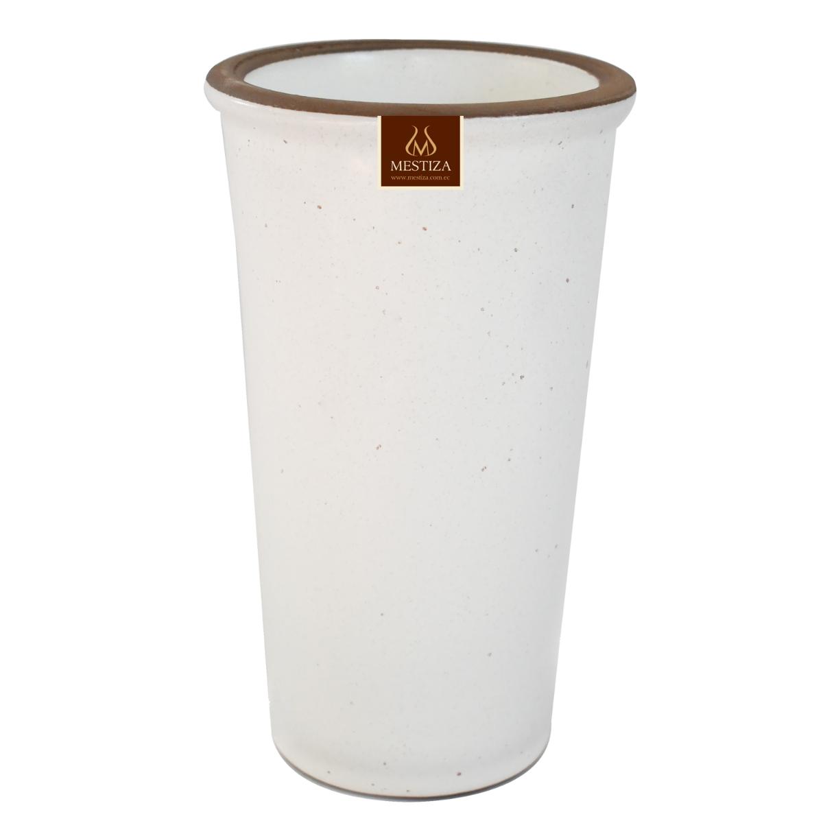 Florero zaia 20 blanco mate