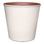 MACETA DE CERÁMICA 11.4 X 15 X 15 CM HUESO CREMA VIGORO