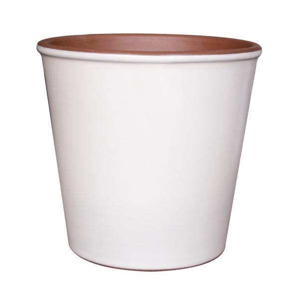 MACETA ZAIA 20 HUESO CREMA