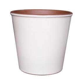 MACETA ZAIA 20 HUESO CREMA