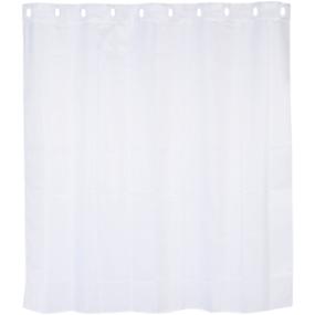 CORTINA DE REGADERA BLANCO HOOKLESS COLLECTION POLIESTER CON AROS INSERTADOS