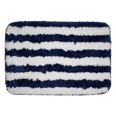 SET 2 TAPETES DE BAÑO AURA NAVY 40X60 CM