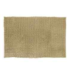dib set 2 tapetes de baño shaggy silk beige 40x60 cm