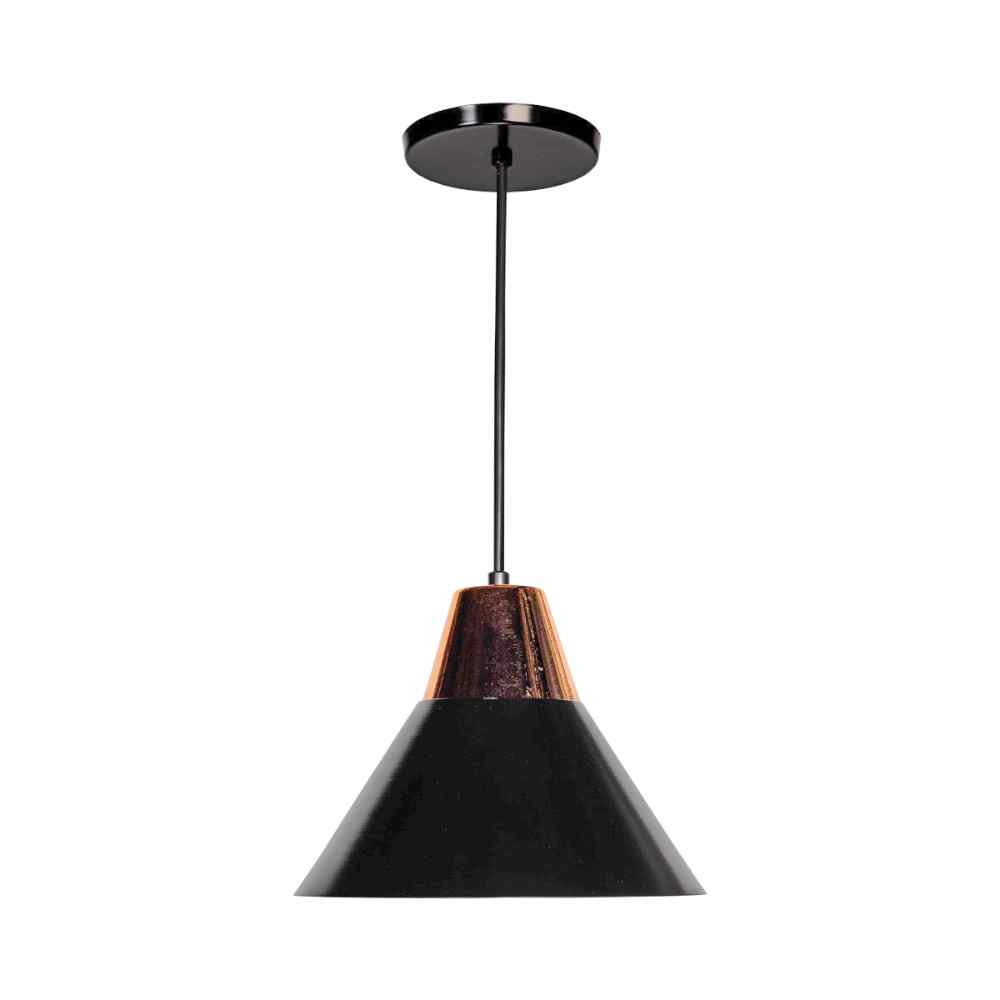 LUMINARIO COLGANTE MAXXI 7027 COLOR NEGRO Y COBRE The Home Depot México