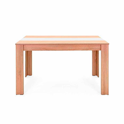 MESA DE COMEDOR NIKLAS COLOR MADERA Y BLANCO/NEGRO