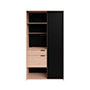 ALACENA LOFT COLOR MADERA Y NEGRO