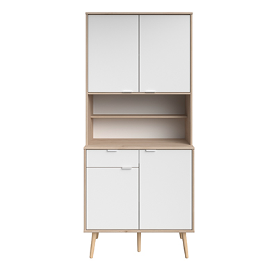 ALACENA OLGA COLOR MADERA Y BLANCO