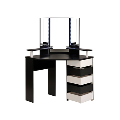 TOCADOR DE BELLEZA VOLAGE - BLANCO Y NEGRO