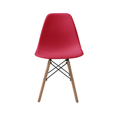 SILLA OSLO REPLICA EAMES COLOR ROJO