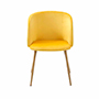 SILLA TERCIOPELO MINA COLOR MOSTAZA