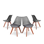 SET DE 4 SILLAS HELSINKI COLOR GRIS
