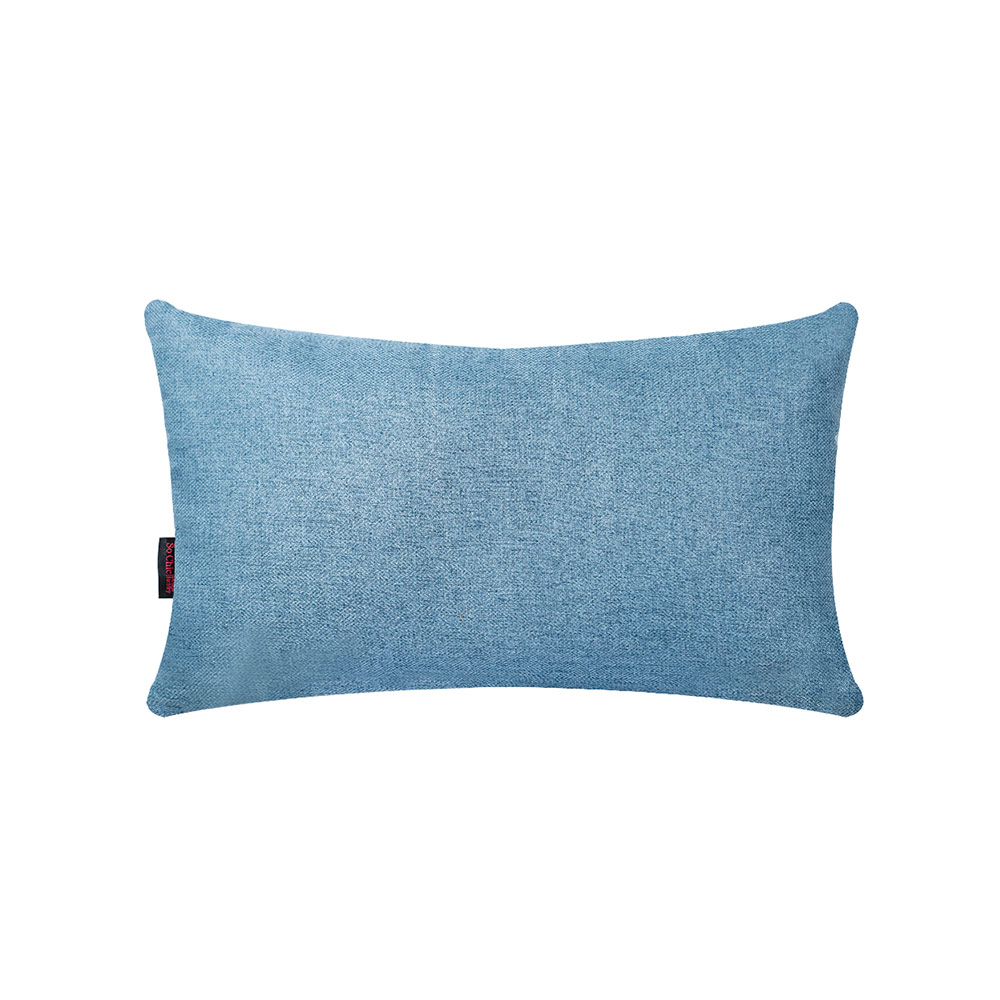 Cojín rectangular petra - azul tul 50x13x30