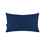 COJÍN RECTANGULAR TERCIOPELO BELEM - AZUL