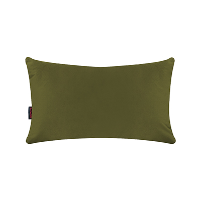 COJÍN RECTANGULAR TERCIOPELO BELEM - VERDE OL