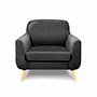 SILLÓN GRIMALDI - GRIS OSCURO