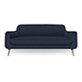 SOFA DE 3 PLAZAS GRIMALDI COLOR AZUL