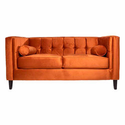 alterego sofa de 2 plazas terciopelo madison color canela