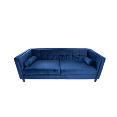 alterego sofa de 2 plazas terciopelo madison color azul