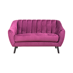 alterego sofa de 2 plazas terciopelo doria color uva