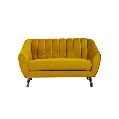 SOFÁ DE 2 PLAZAS TERCIOPELO DORIA - VERDE