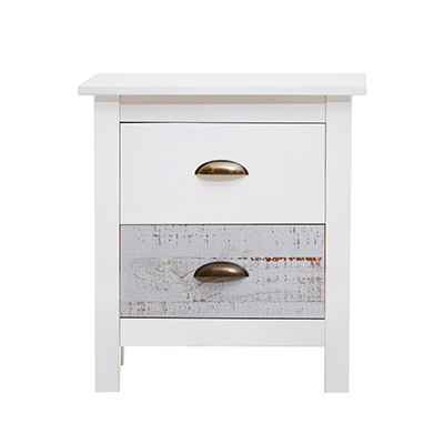 BURÓ ROMANTICA - BLANCO Y GRIS 2 CAJ