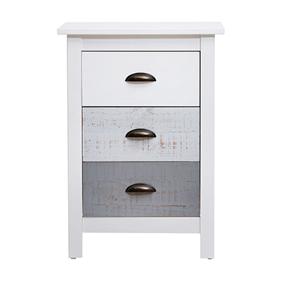 BURÓ ROMANTICA - BLANCO Y GRIS 3 CAJ