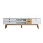 MUEBLE PARA TV MILA COLOR MADERA Y BLANCO