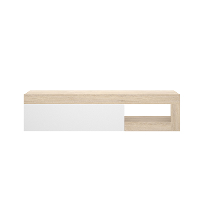 MUEBLE PARA TV LEBO COLOR MADERA Y BLANCO