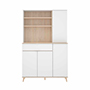 ALACENA WOK COLOR MADERA Y BLANCO
