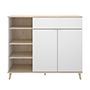 ALACENA WOK COLOR MADERA Y BLANCO