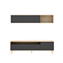 MUEBLE PARATV BONN COLOR MADERA Y GRIS OBSCURO