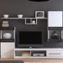 MUEBLE PARA TV NICK COLOR BLANCO Y NEGRO