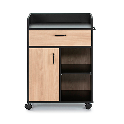 ALACENA MYLO COLOR MADERA Y NEGRO