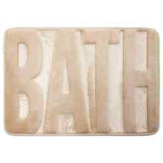 DIB SET 2 TAPETES DE BAÑO MEMORY BATH BEIGE 40X60 CM