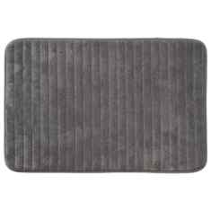 DIB SET 2 TAPETES DE BAÑO MEMORY GRIS OBCURO 40X60 CM