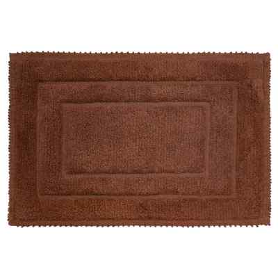 SET 2 TAPETES DE BAÑO PREMIUM COTTON FRAME CHOCO 40X60
