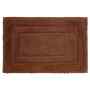SET 2 TAPETES DE BAÑO PREMIUM COTTON FRAME CHOCO 40X60