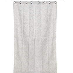 CORTINA DECORATIVA CON ARILLOS IVORY/MIEL