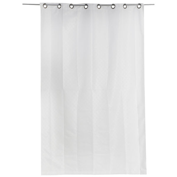 CORTINA DECORATIVA CON ARILLOS IVORY/IVORY