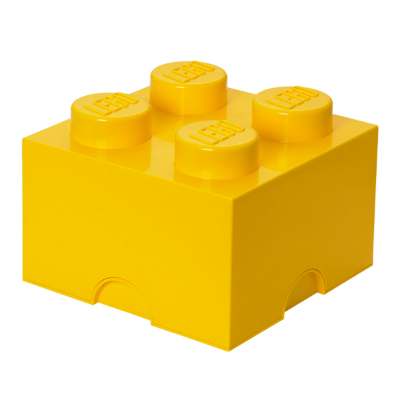 Lego Caja De Almacenamiento Roja Ladrillo 4 Brillante Media