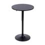 MESA DE BAR REDONDA DE AJUSTABLE ROTACIÓN 60X60X65/90CM COLOR NEGRO