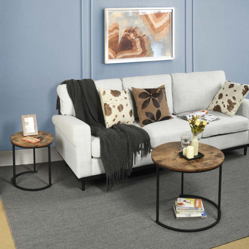 TEKEET Home Muebles Mesa de centro Gris Sonoma 90x50x36,5 cm