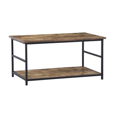 MESA DE CENTRO DE 2 NIVELES 80X50X40CM VINTAGE