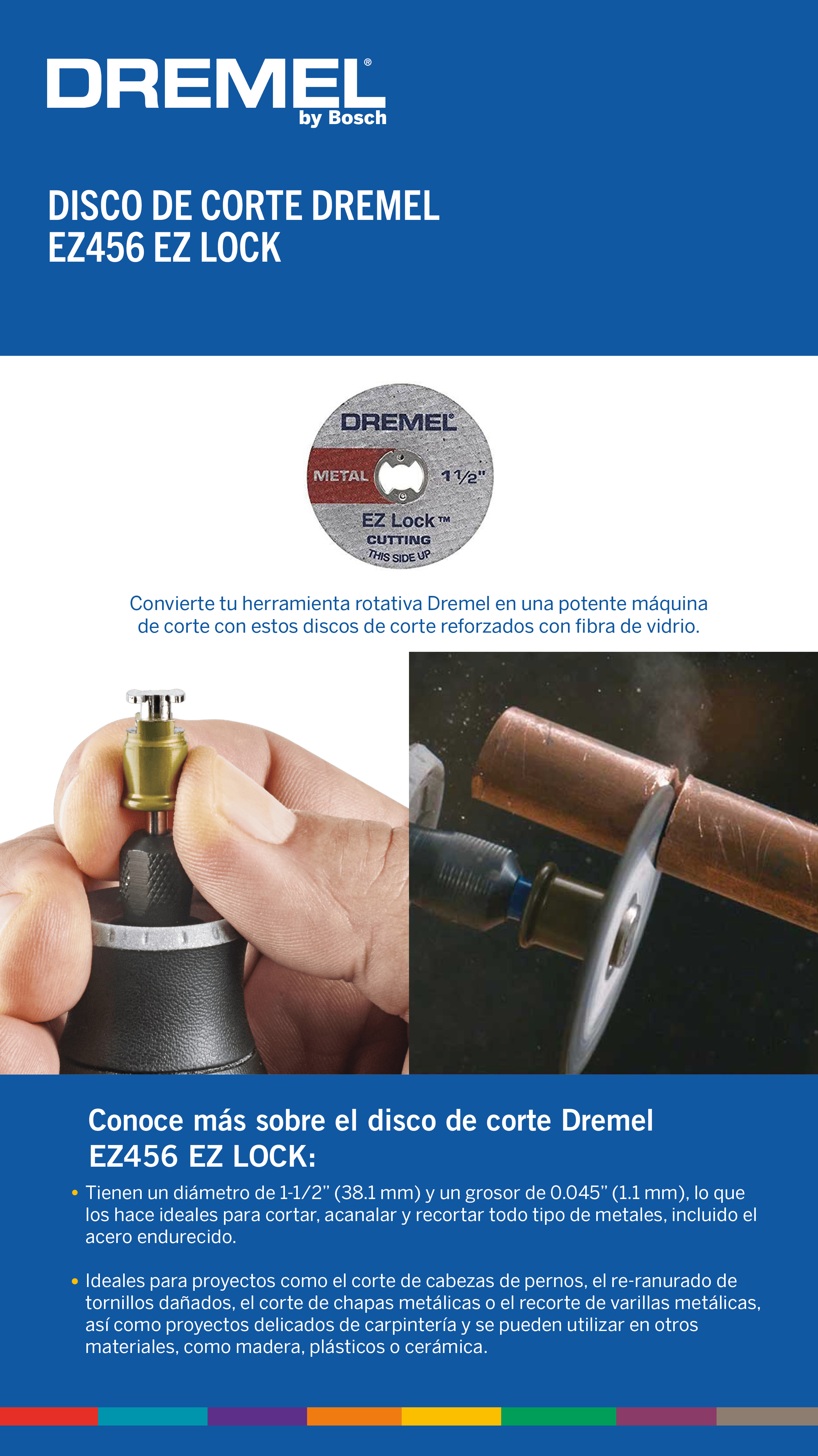 Disco de corte para metal y plástico DREMEL® DSM20 Cortar