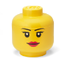 Cabeza chica LEGO niña amarillo 18.49x16x16 cm