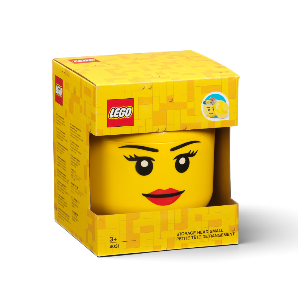 Cabeza chica LEGO niña amarillo 18.49x16x16 cm | The Home Depot México