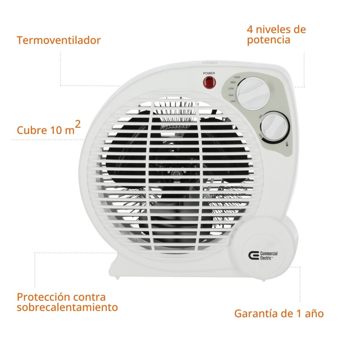 Calefactor eléctrico. Calefactor portátil sobremesa. Minicalefactor ba –