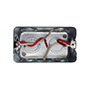 CAJA DE REGISTRO GALVANIZADA RECTANGULAR DE 4 X 2 PULGADAS (9.5 X 5.4 CM)