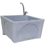PILETA MULTIUSOS DE PLÁSTICO COLOR GRIS
