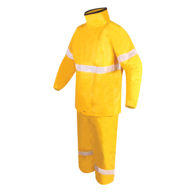 CONJUNTO IMPERMEABLE MOTOCICLISTA COLOR AMARILLO